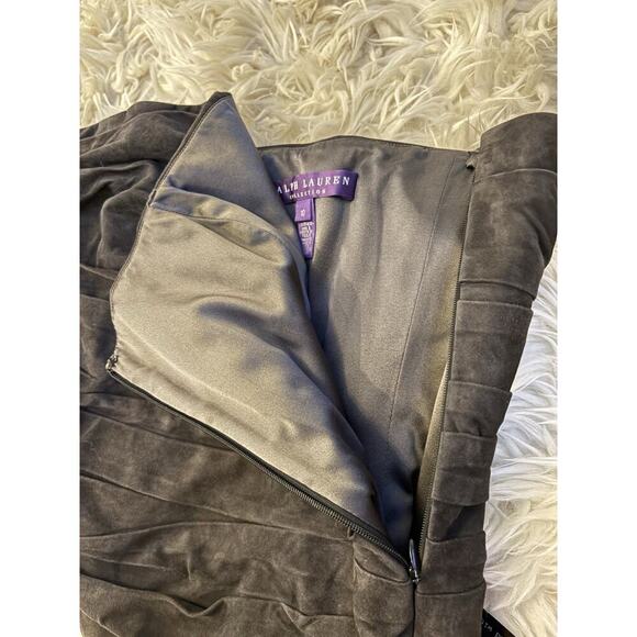 Ralph Lauren Collection Purple Label Vintage Suede Bustier Strapless Top Runway - Picture 7 of 14